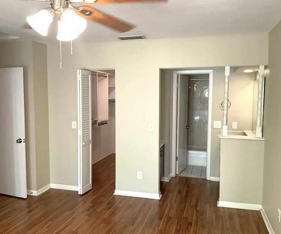 Interior remodel with new lighting and flooring