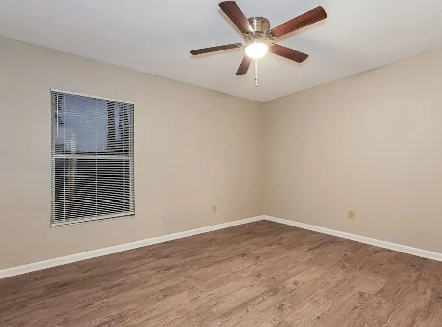 Freshly painted interior room
